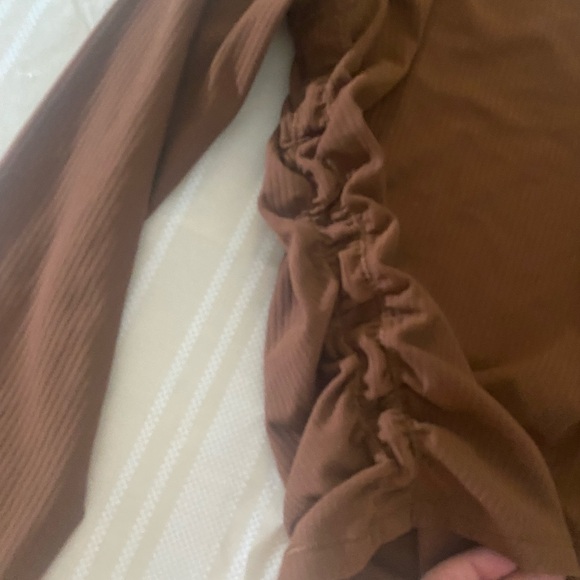 lululemon athletica All it Takes Ribbed Nulu Long sleeve shirt Roasted Brown - Picture 6 of 8